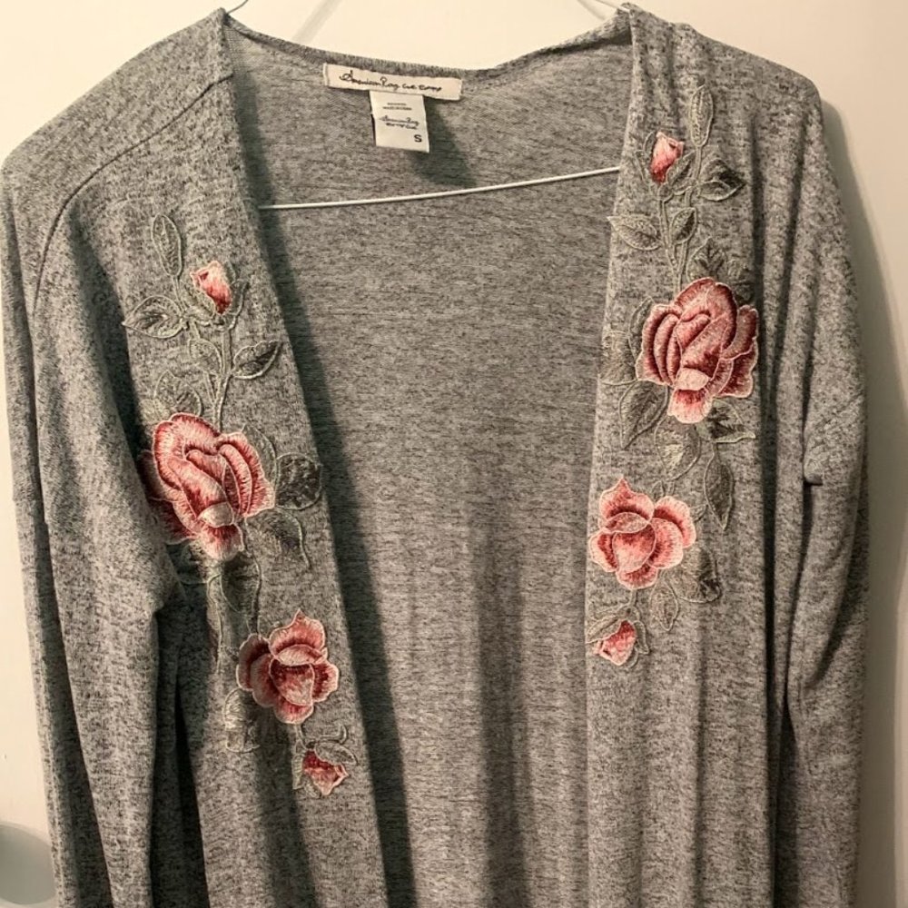 Grey cardigan